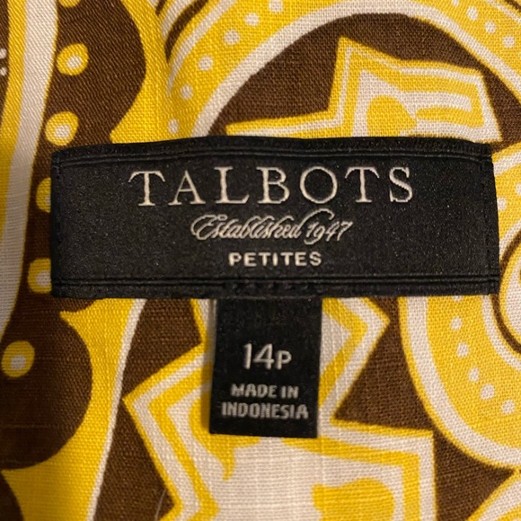 Talbots Paisley Cotton Skirt size 14 petite - Picture 5 of 5